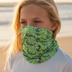 Turtle Fur Tube Bug Off Multi-Functional Neck Gaiter- Fish Print